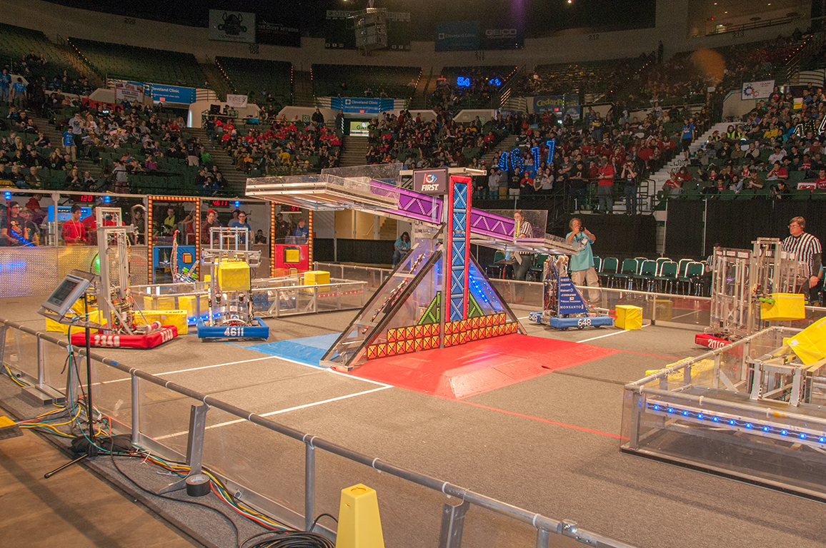 The Field for FIRST Power Up, the First Robotics Competition game for the 2018 season.