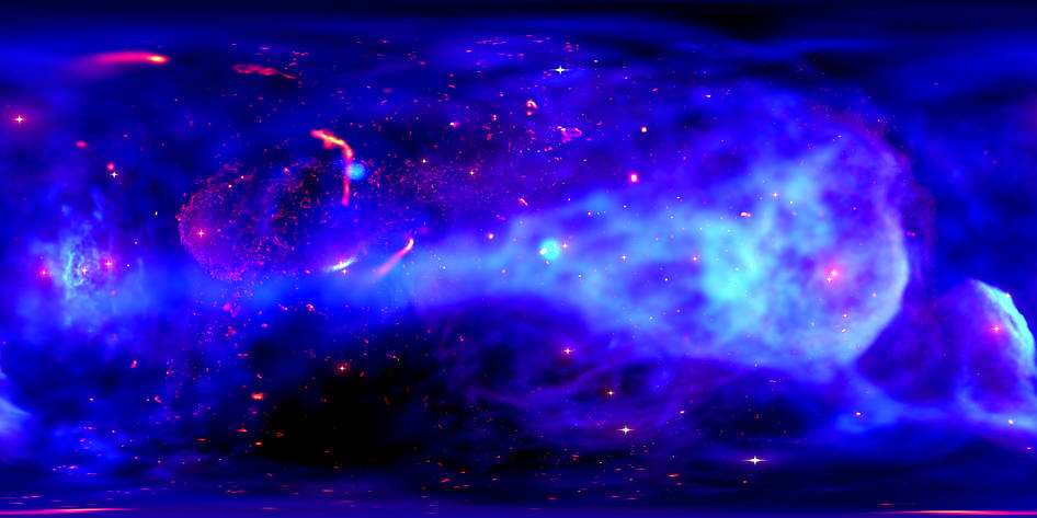 A new immersive, 360-degree, ultra-high-definition visualization allows viewers to view the center of our Galaxy.
