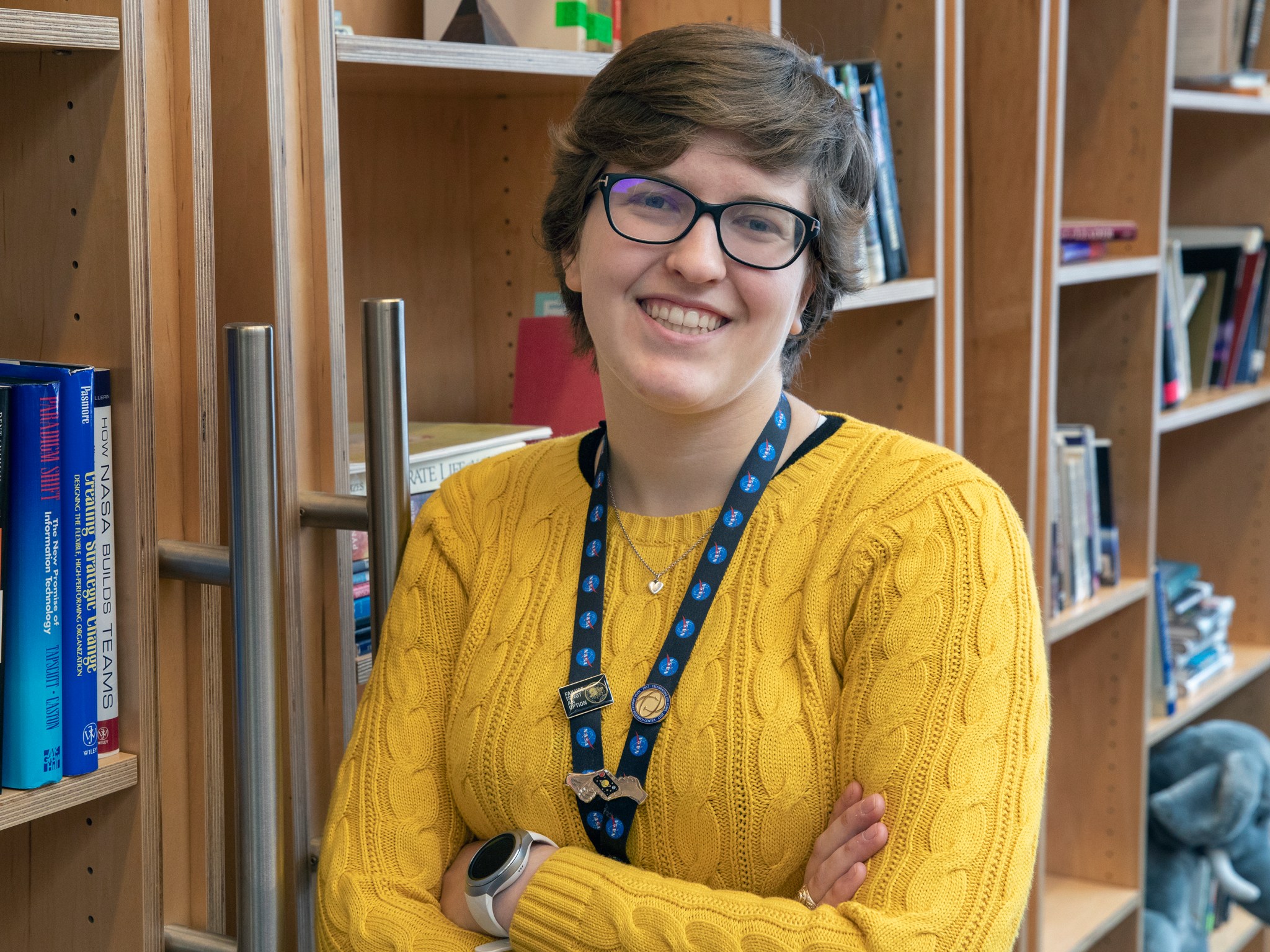 NASA Langley communications office intern Andrea Lloyd uses her skills to promote NASA through public communications.