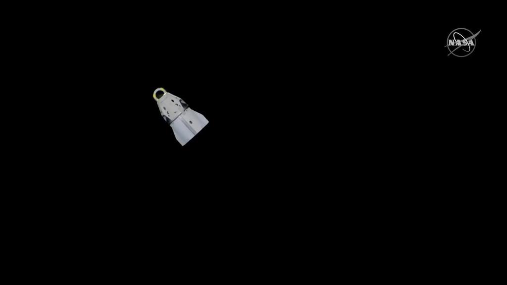
			Expedition 58 Crew Congratulates NASA and SpaceX after Crew Dragon Departure - NASA			