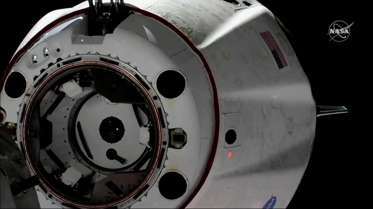 The uncrewed SpaceX Crew Dragon spacecraft