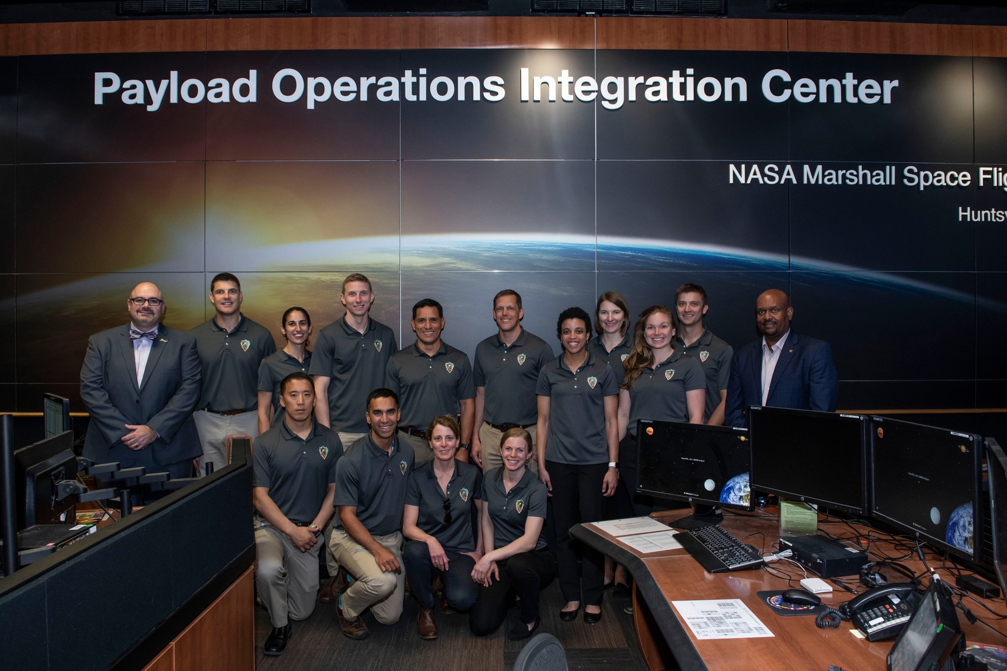 NASA’s newest astronaut candidates from the class of 2017 visit the Payload Operations Integration Center.
