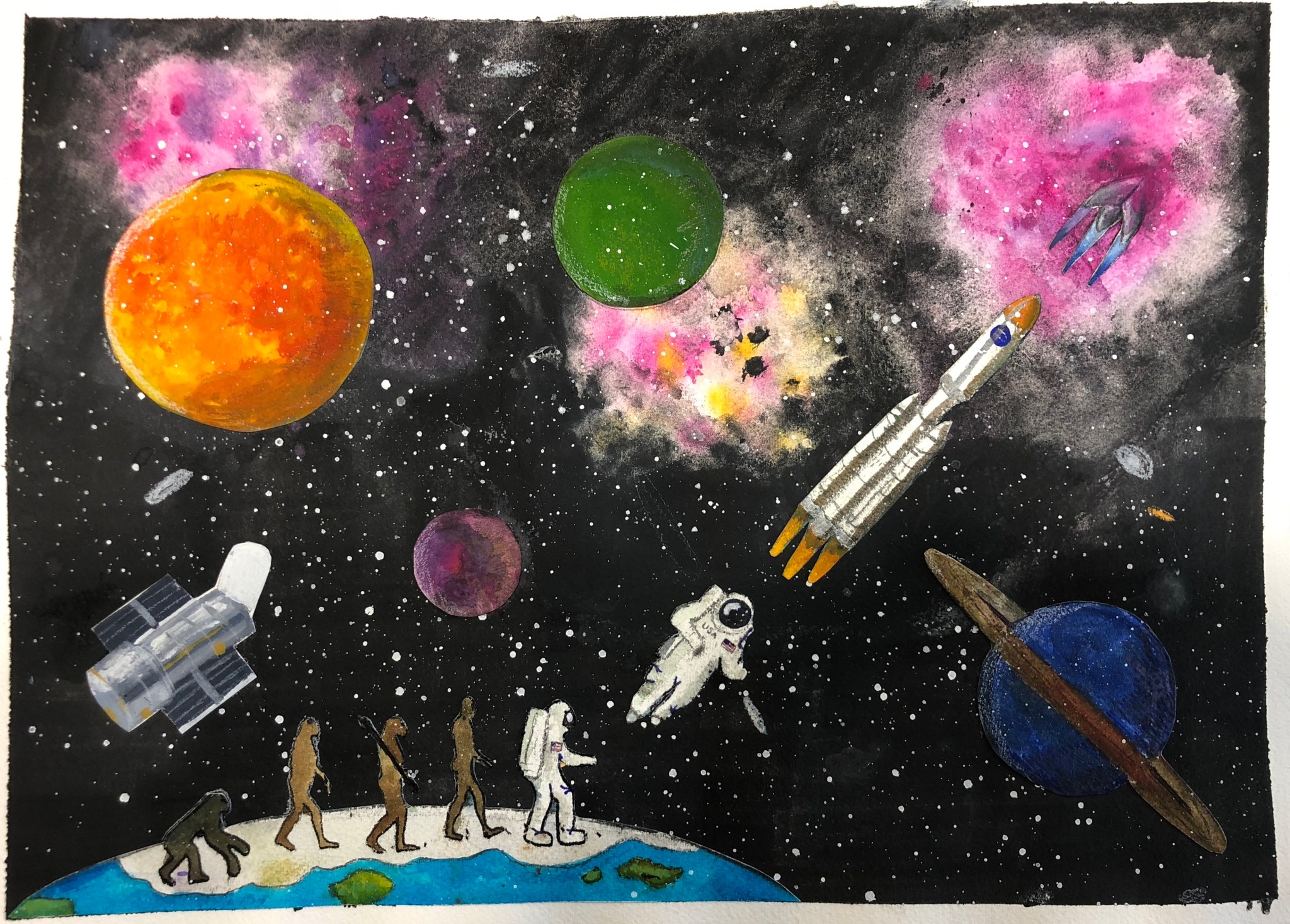 The artwork for second-place overall winner was Viva Rathod, a fourth-grade student from Skillman, New Jersey.