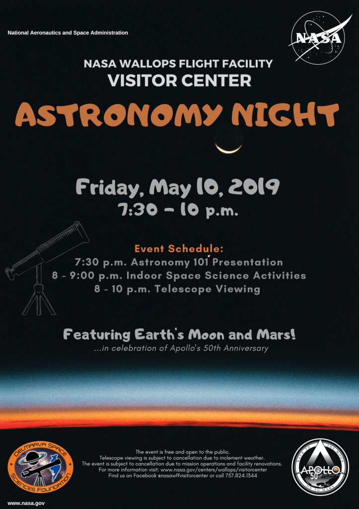 Astronomy Night Focuses on the Moon at NASA Visitor Center May 10