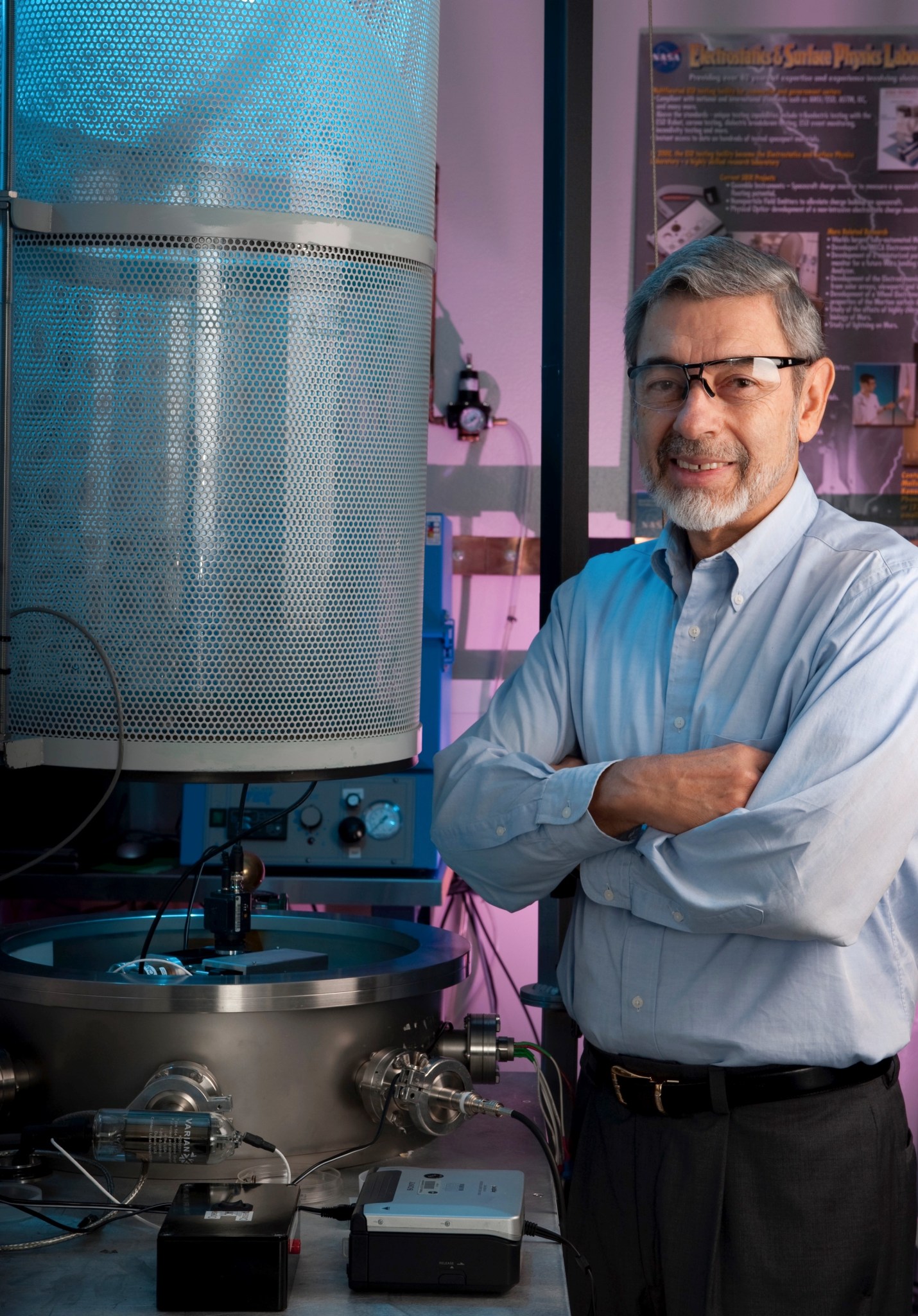 Dr. Carlos Calle has worked on the Electrostatic Dust Shield (EDS) for 15 years.