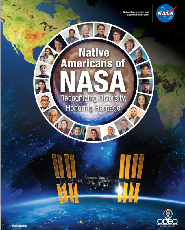 First page of Native Americans at NASA poster