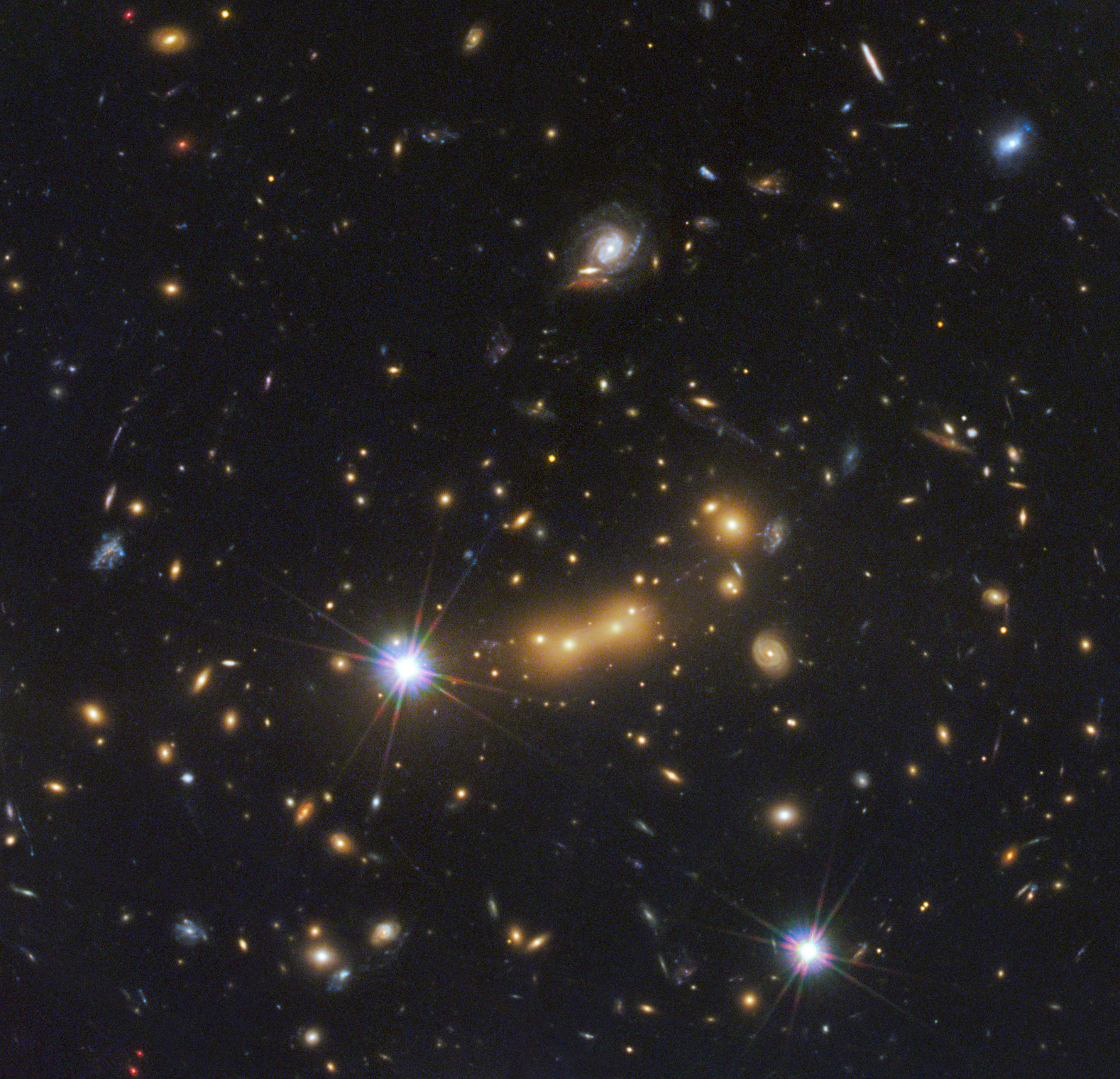 Hubble Galaxy Cluster