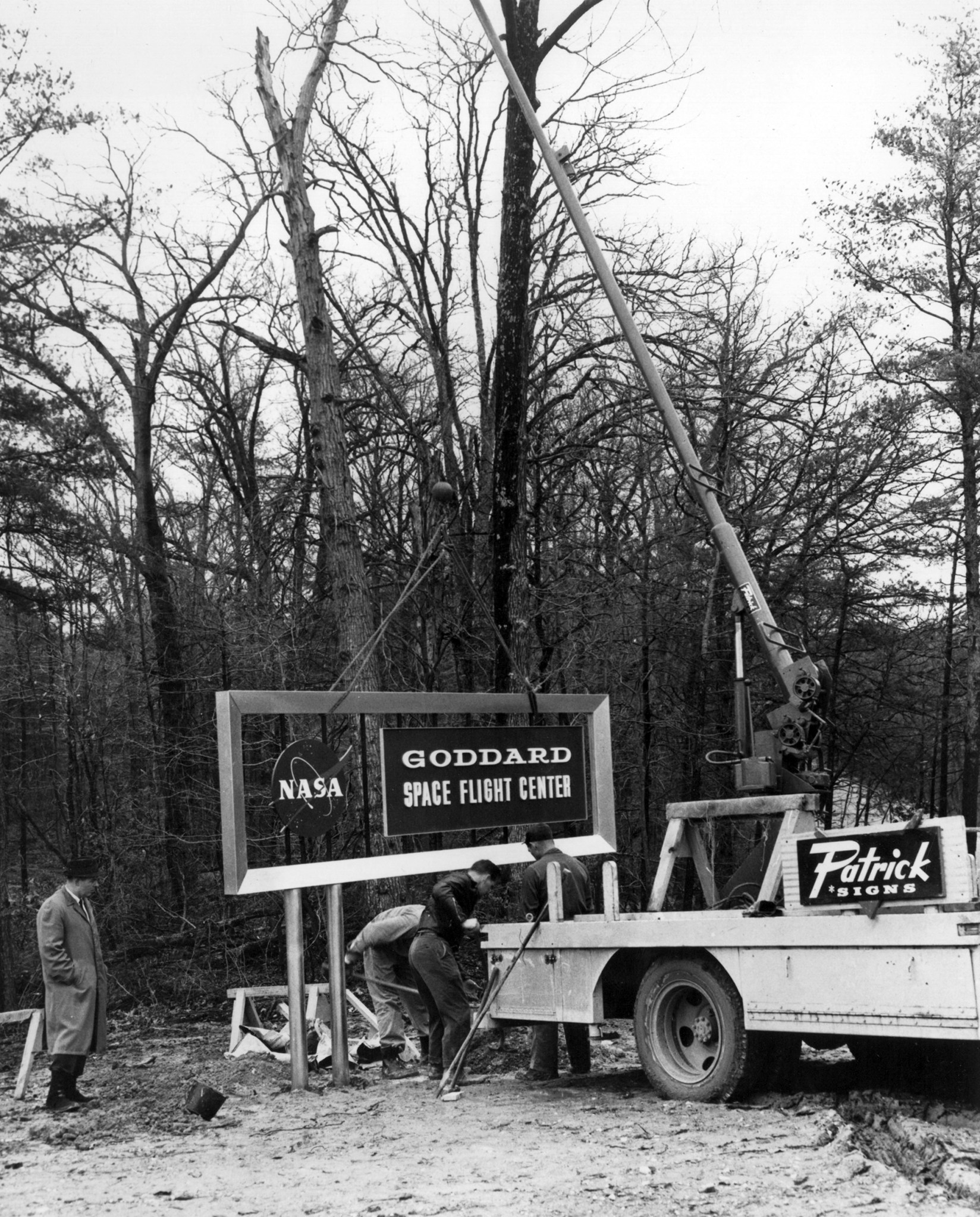 Goddard Space Flight Center sign installed