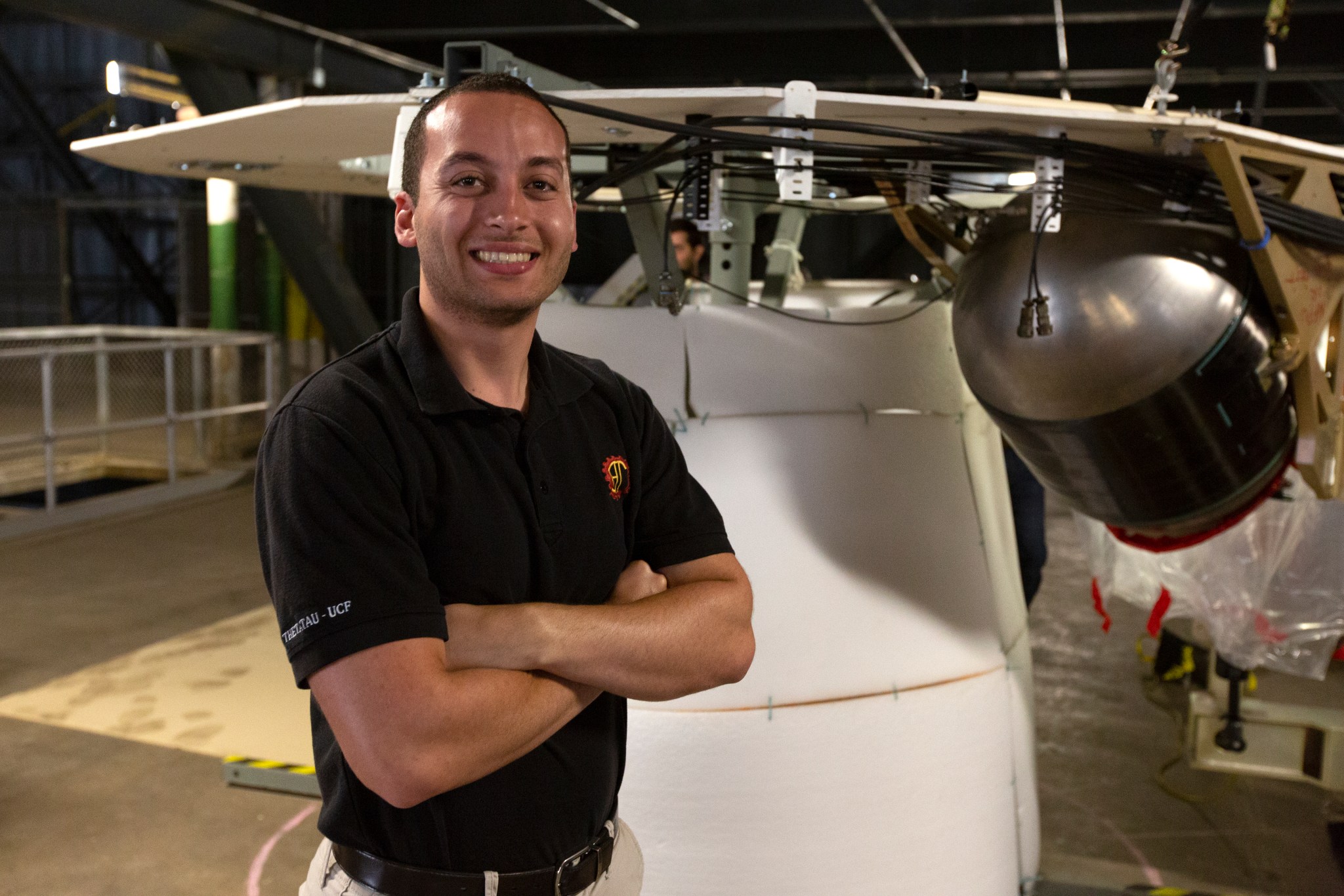 Christopher Di Taranto, a member of the mechanical structures engineering team on the Jacobs Test and Operations Contract