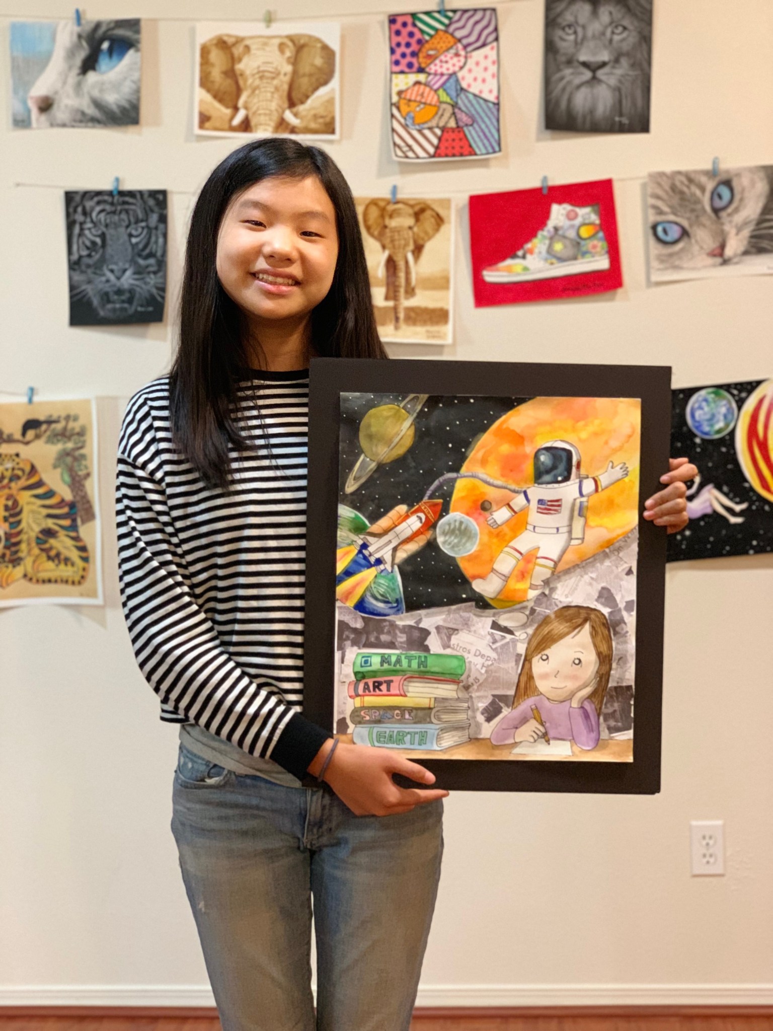 Roa Lee, who attends Cope Middle School in Redlands, California, was a first-time entrant in the annual competition.