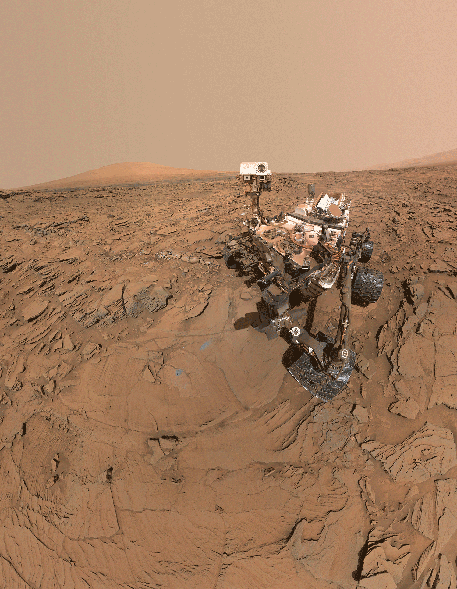 Image of NASA's Curiosity rover on Mars
