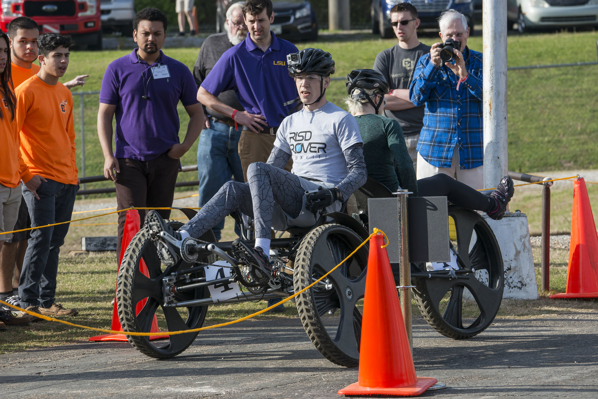 Student competitors from the Rhode Island School of Design in Providence take on the 2018 NASA Human Exploration Rover Challenge