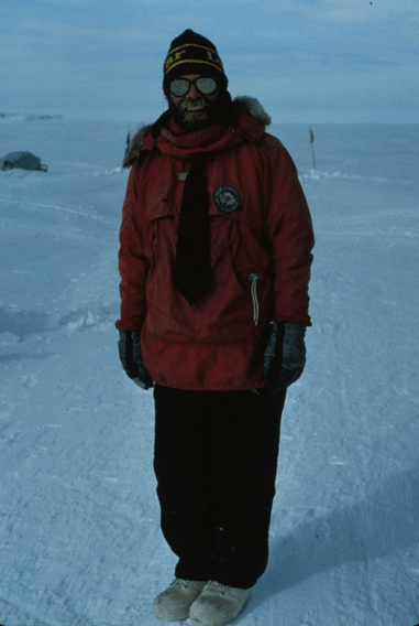 This is a picture of me on the Far Western Ice Fields near the Allan Hills in Antarctica.  I was there as part of the 1984-1985 