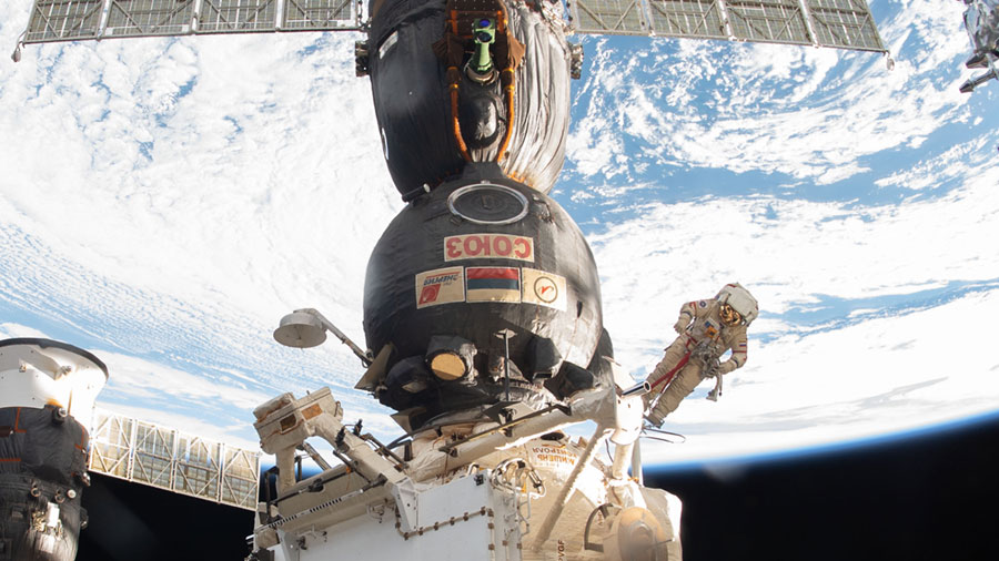 Russian spacewalker Oleg Kononenko