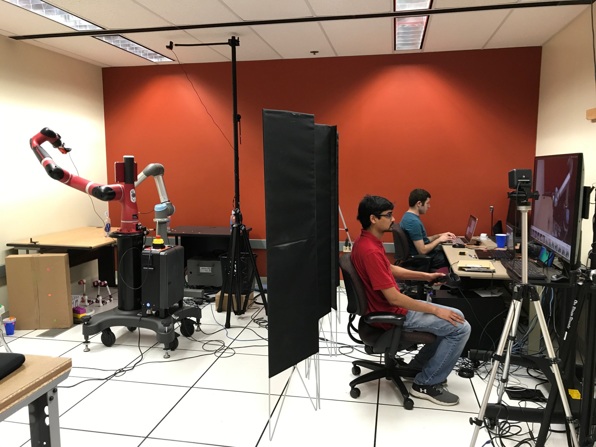 Students from University of Wisconsin, Madison exploring new ways to use robotics.