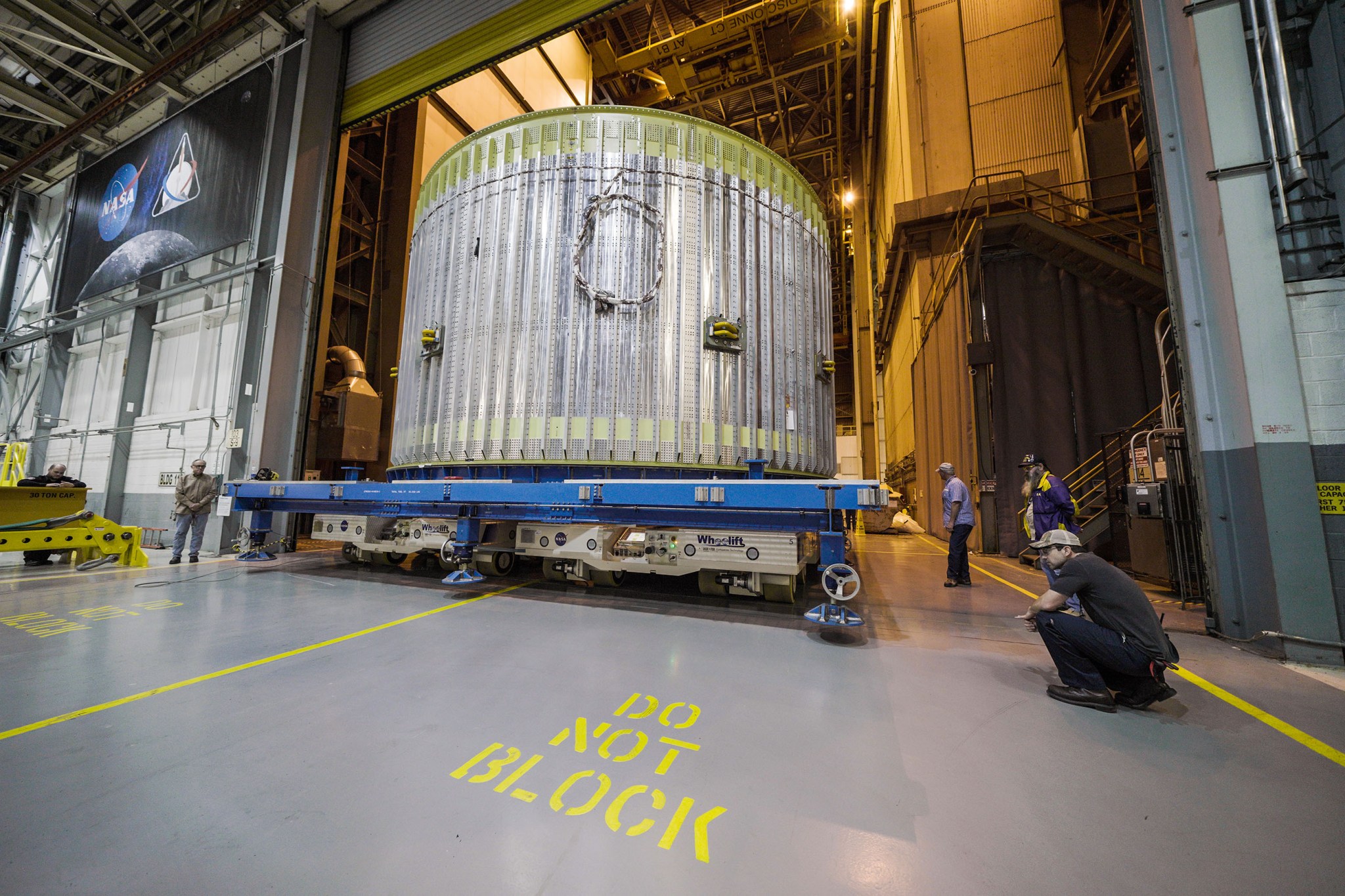 NASA’s Space Launch System rocket’s aft liquid oxygen tank (LOX) simulator