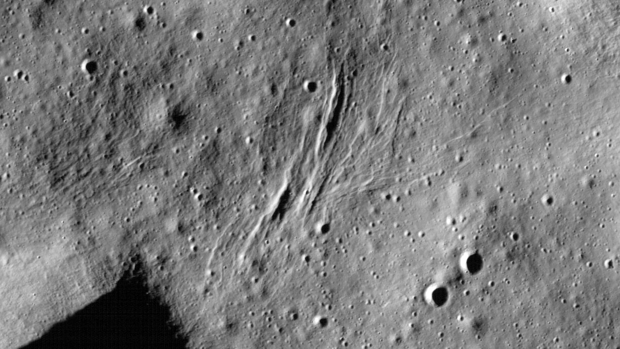 Region of the Moon called Mare Frigoris