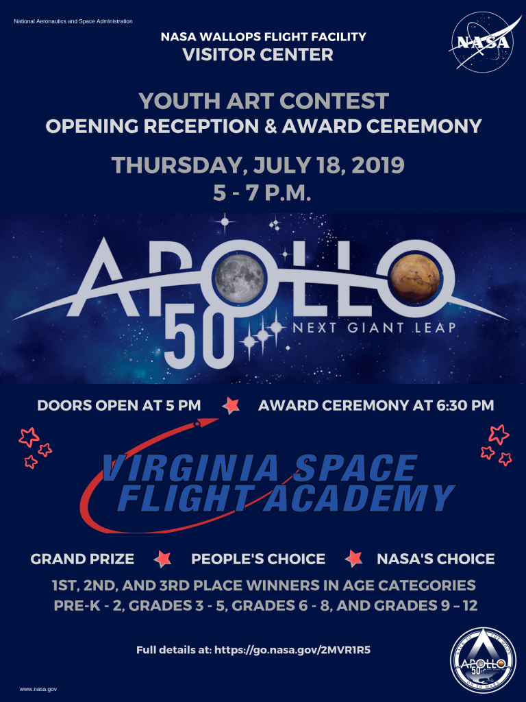 NASA Wallops Visitor Center Apollo-themed Youth Art Contest Announces Grand Prize