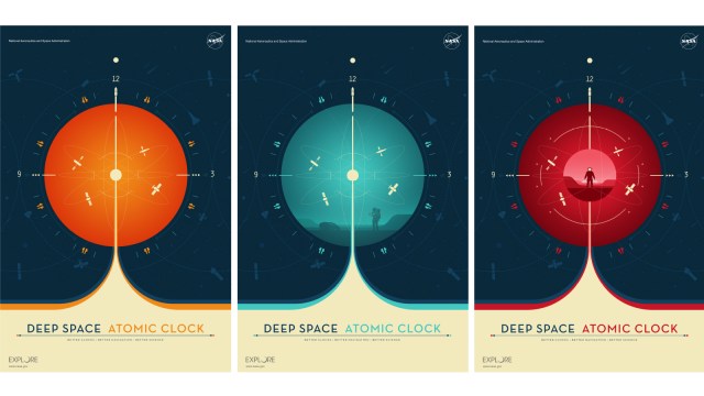 Atomic clock illustration