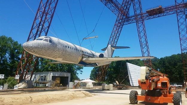 Fokker F-28 at NASA Langley gantry