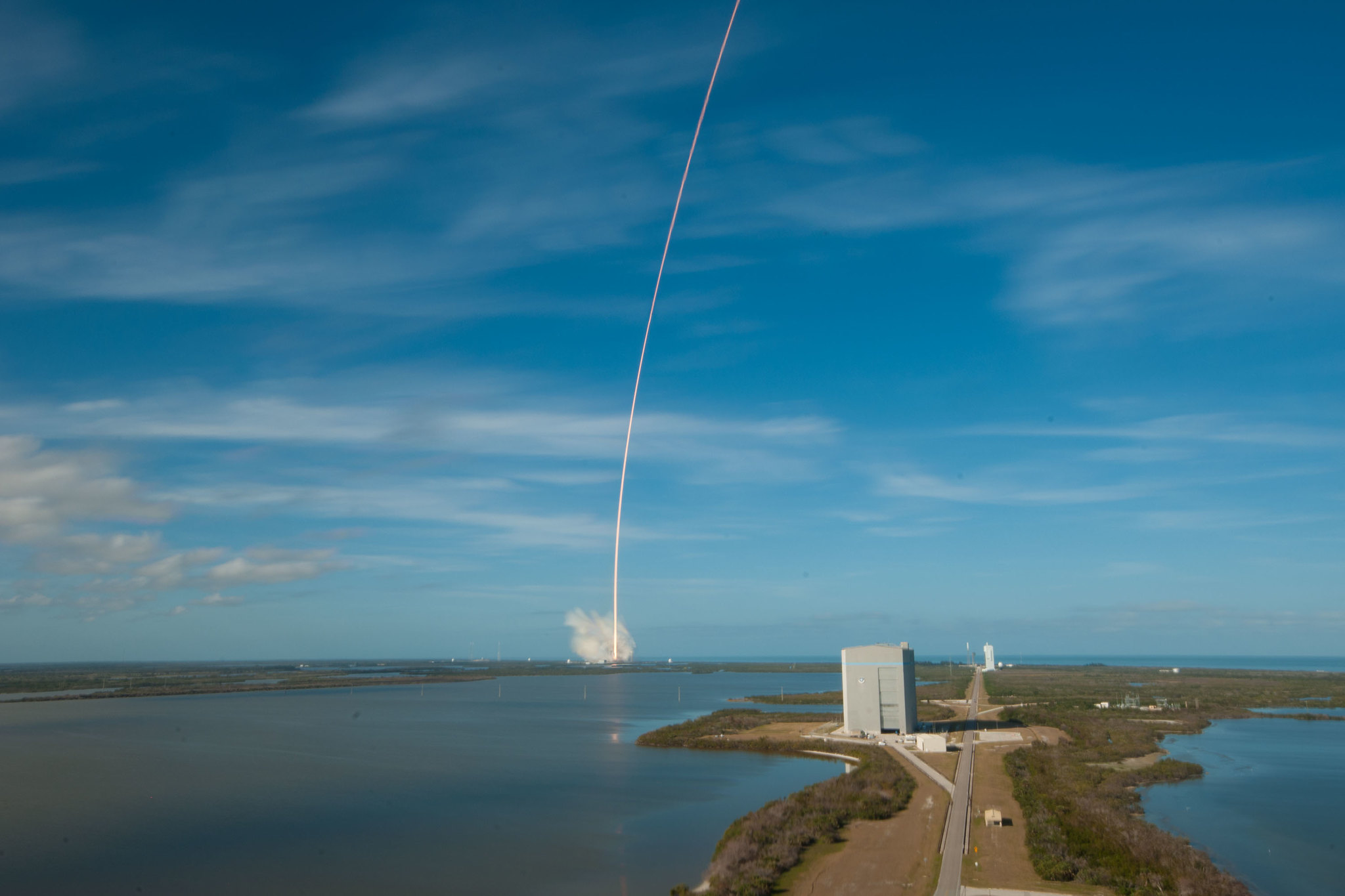 SpaceX Falcon Heavy demonstration.