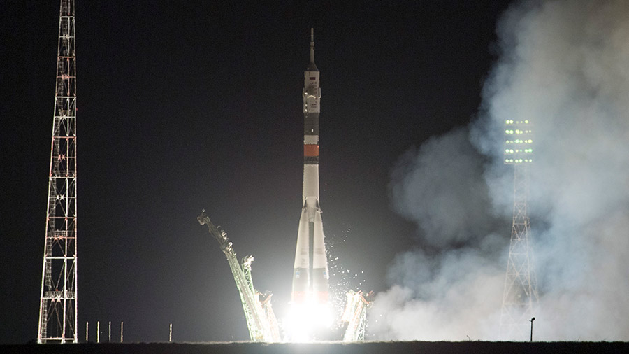 Launch of the Soyuz MS-13 rocket