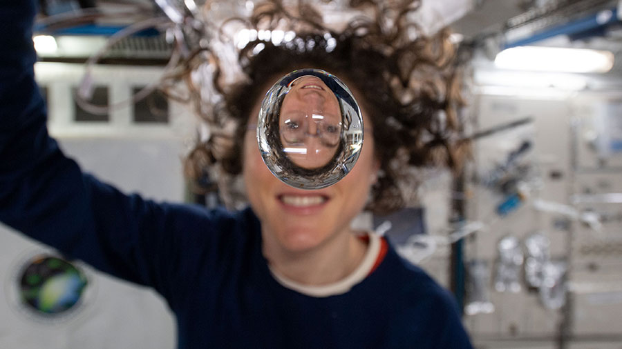 Expedition 60 Flight Engineer Christina Koch of NASA