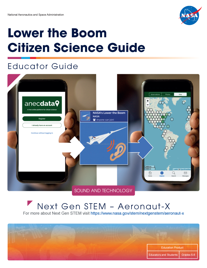 Cover of “NASA's Lower the Boom Citizen Science Activity”