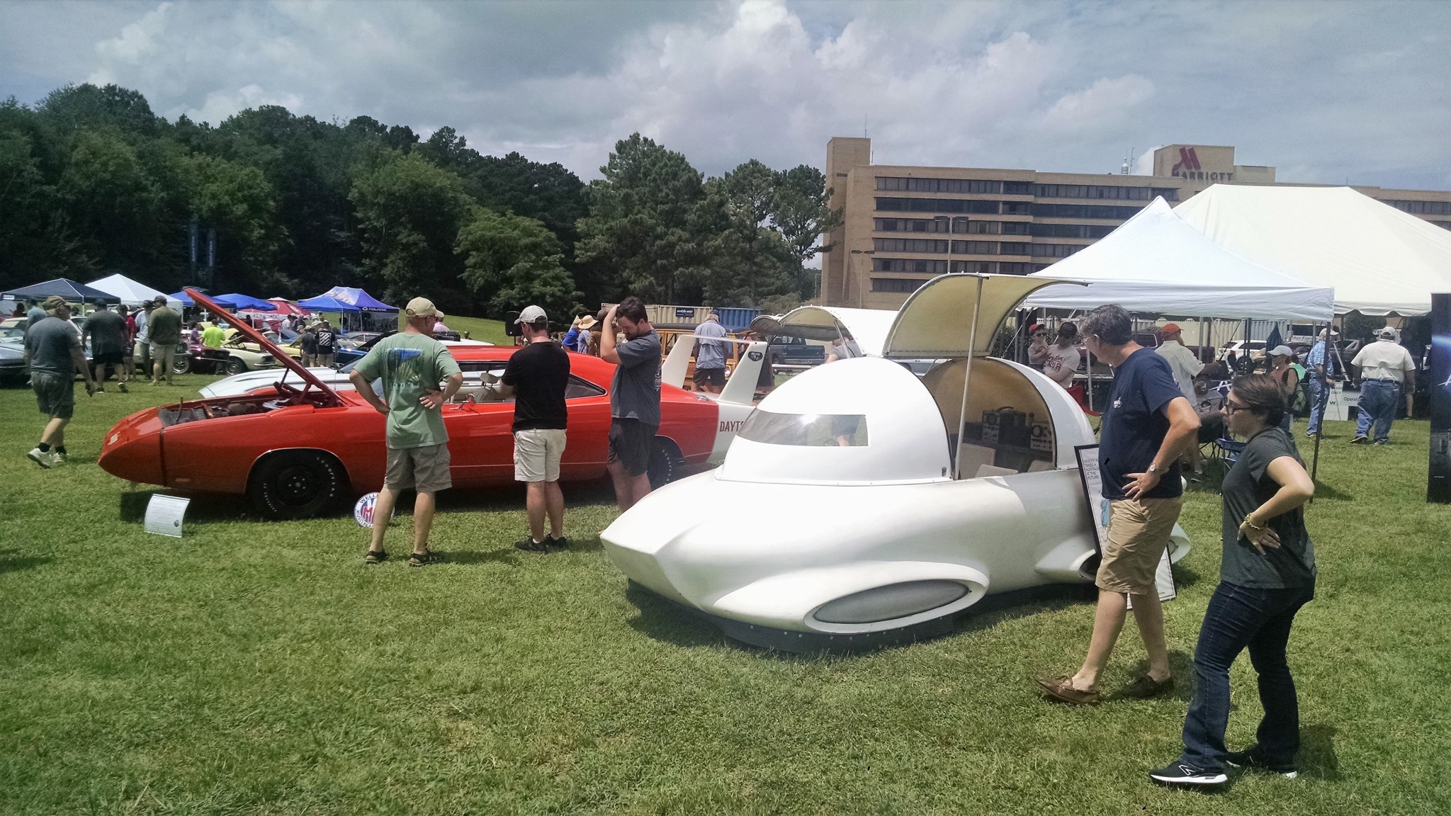 Nearly 100 cars and trucks from 1945-1975 were part of the Apollo 50th Celebration Car Show on July 13.