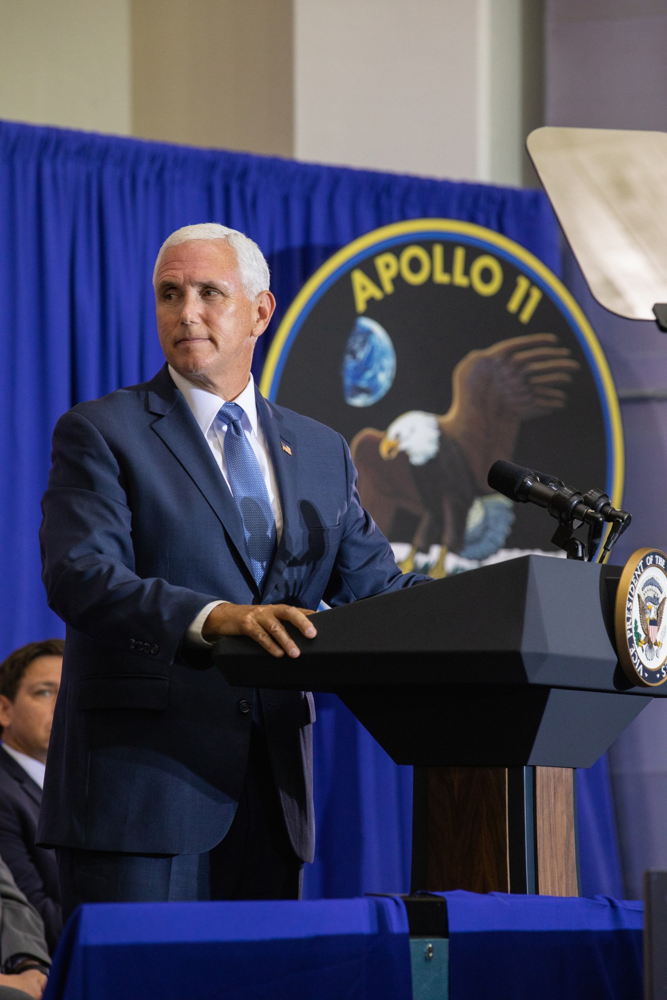 Mike Pence speaking at Kennedy Space Center July 20, 2019