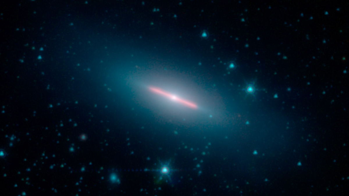 Galaxy image taken by Spitzer Space Telescope