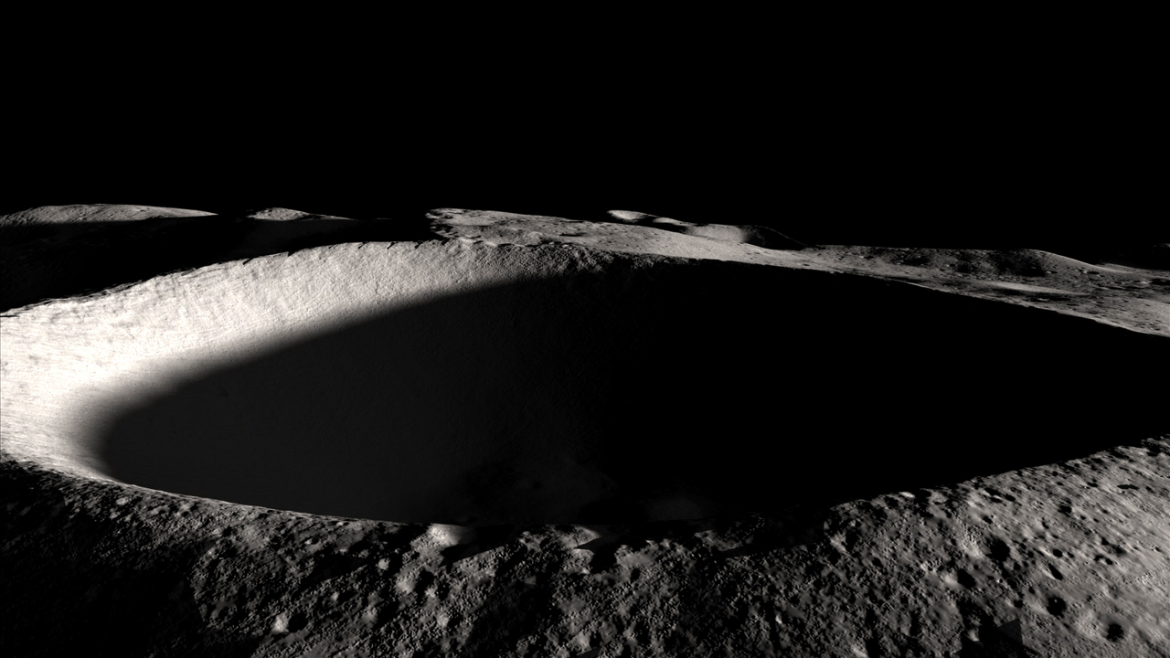 Image of lunar crater