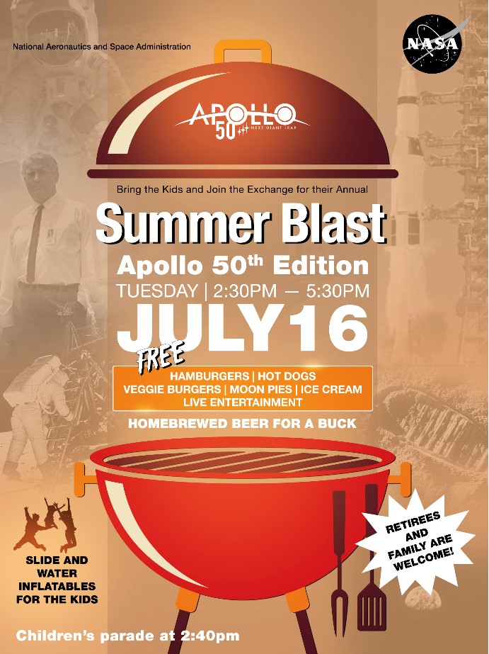 Summer Blast Apollo 50th Edition flyer.