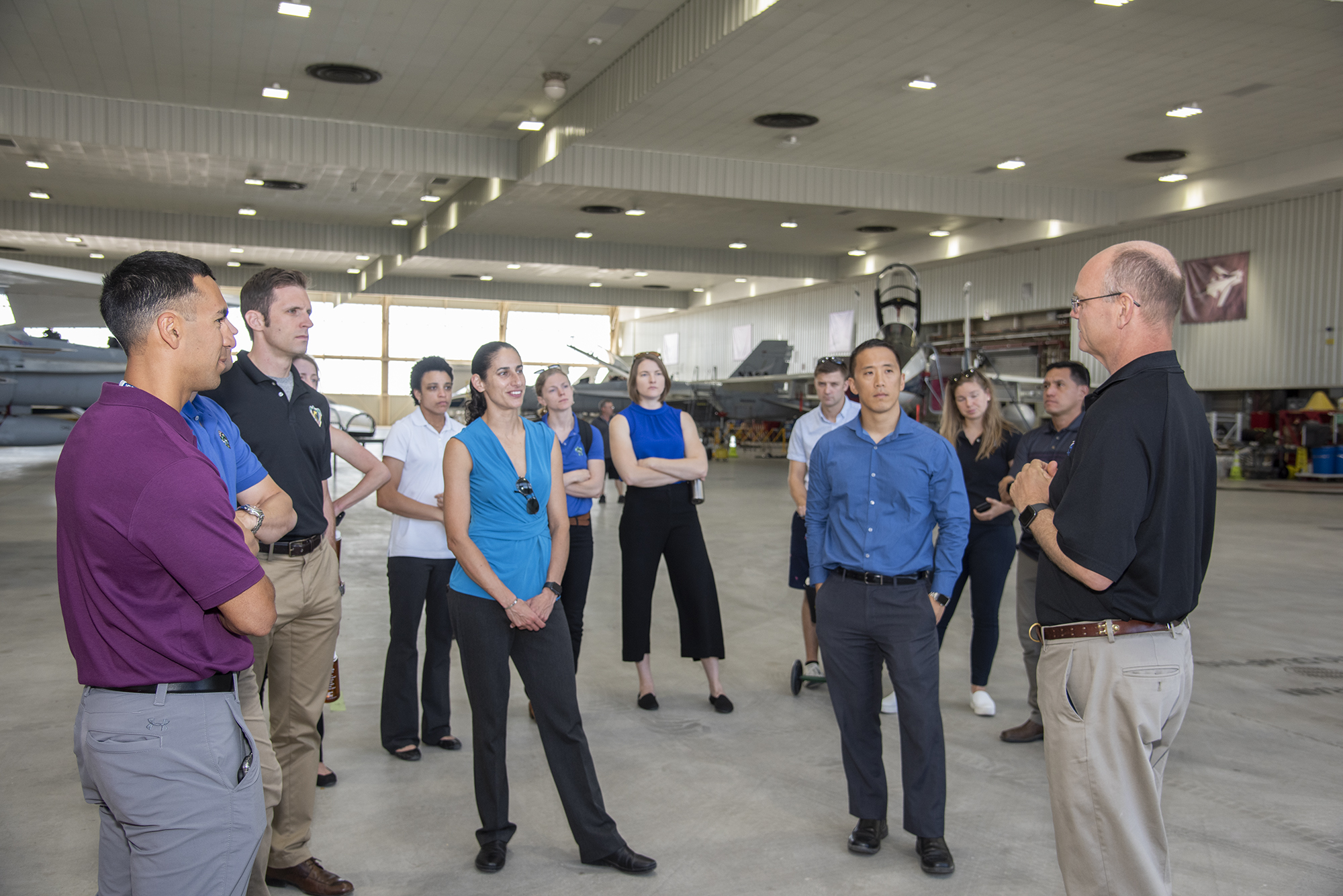 NASA's 2017 astronaut candidates toured aircraft hangar at Armstrong Flight Research Center, in Southern California.