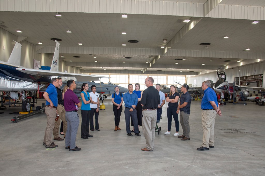 NASA's 2017 astronaut candidates toured aircraft hangar at Armstrong Flight Research Center, in Southern California.