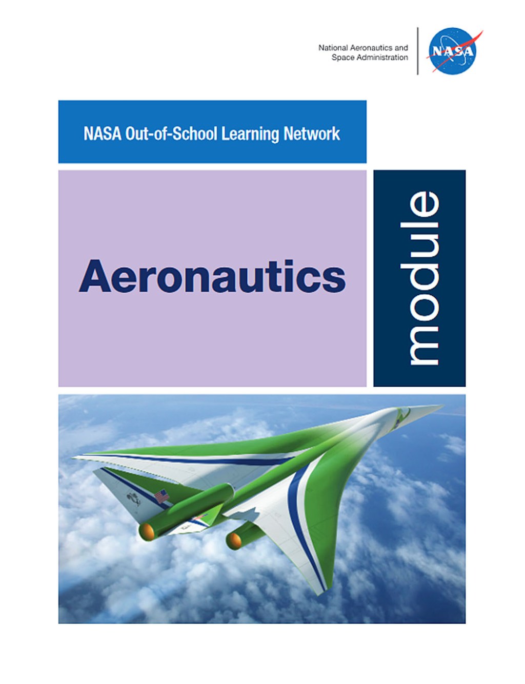 Cover of the “Aeronautics Module” activities guide