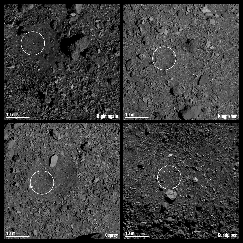 NASA Mission Selects Final Four Site Candidates for Asteroid Sample Return