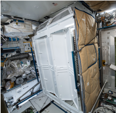 NASA universal waste management system toilet stall