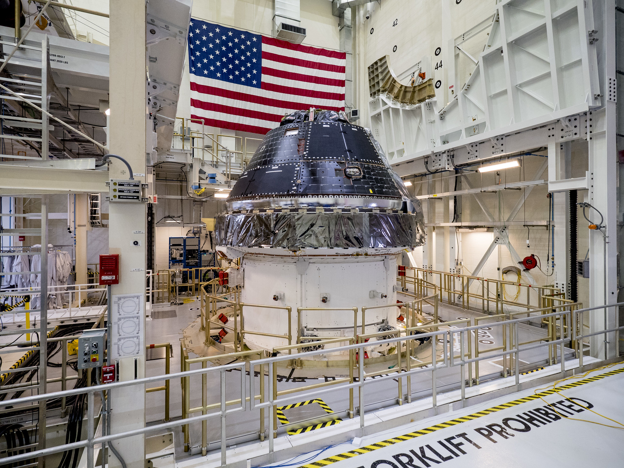 NASA completed building and outfitting the Orion crew capsule for the first Artemis lunar mission