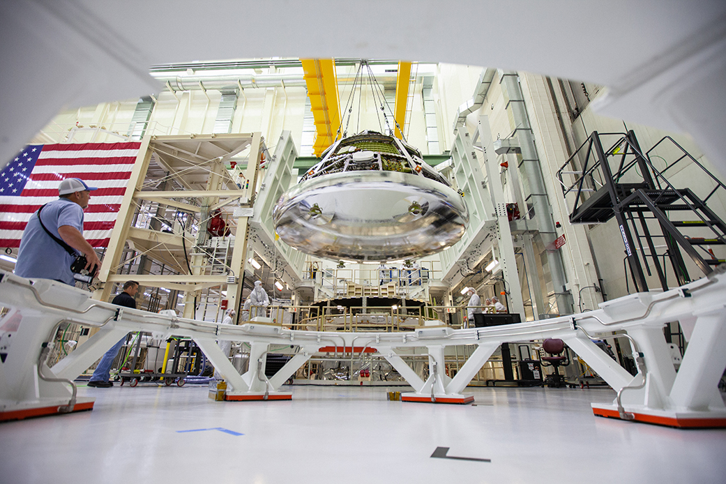 Crew module for Artemis 1 mission.