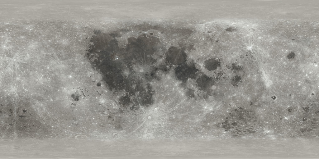 rectangular map of the Moon