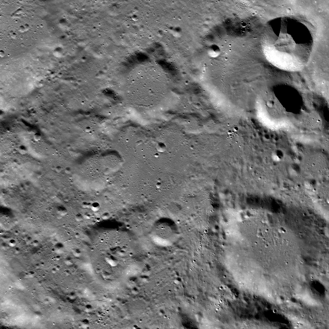 Moon with craters