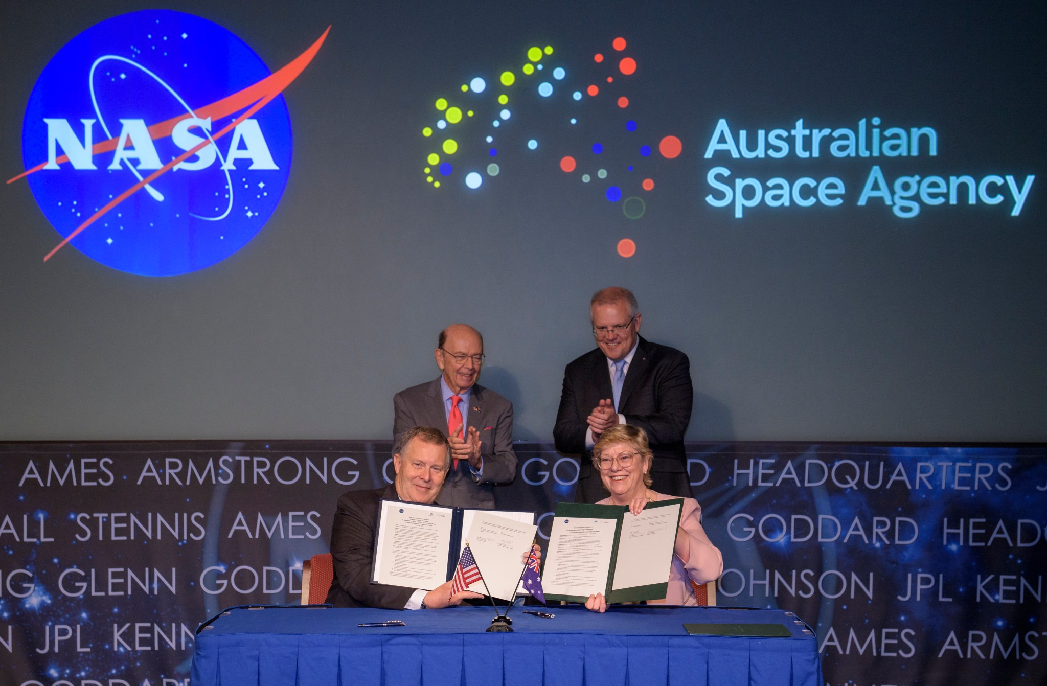 Signing of a letter of intent between NASA and the Australian Space Agency