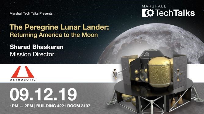 Sharad Bhaskaran, mission director for the firm Astrobotic in Pittsburgh, will present the monthly Tech Talk.