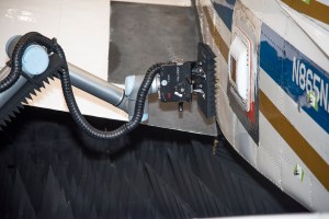 Tests were conducted with a robotic antenna scanner at NASA?s Armstrong Flight Research Center in California.