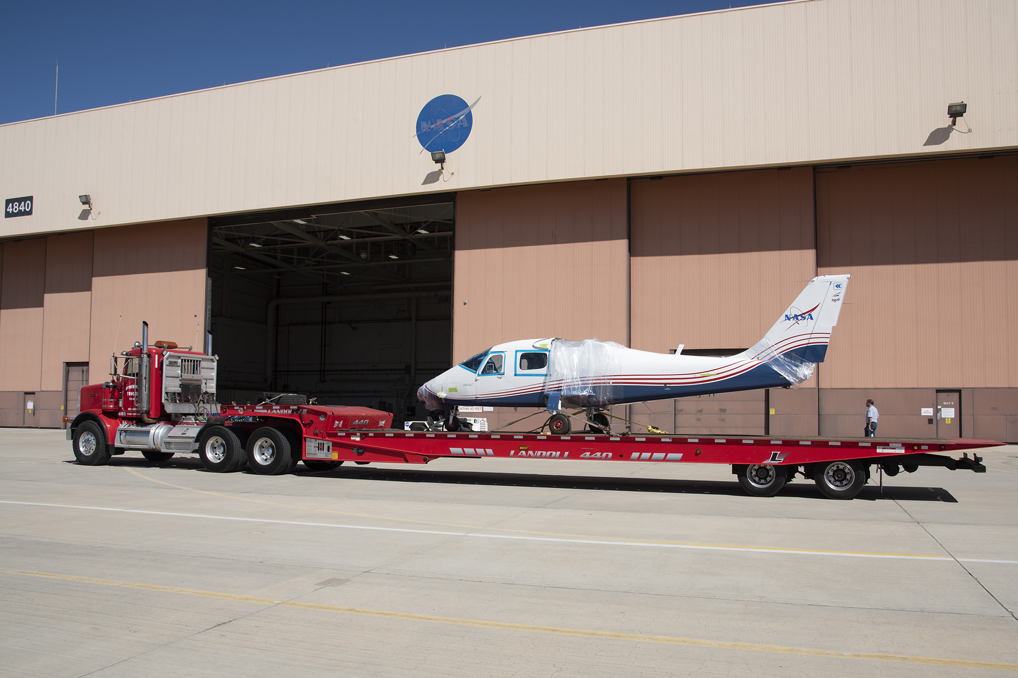 NASA?s X-57 Maxwell, the agency?s first all-electric X-plane and first crewed X-planed in two decades, is delivered to AFRC.