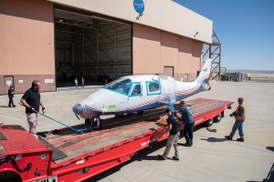 NASA?s X-57 Maxwell, the agency?s first all-electric X-plane and first crewed X-planed in two decades, is delivered to AFRC.