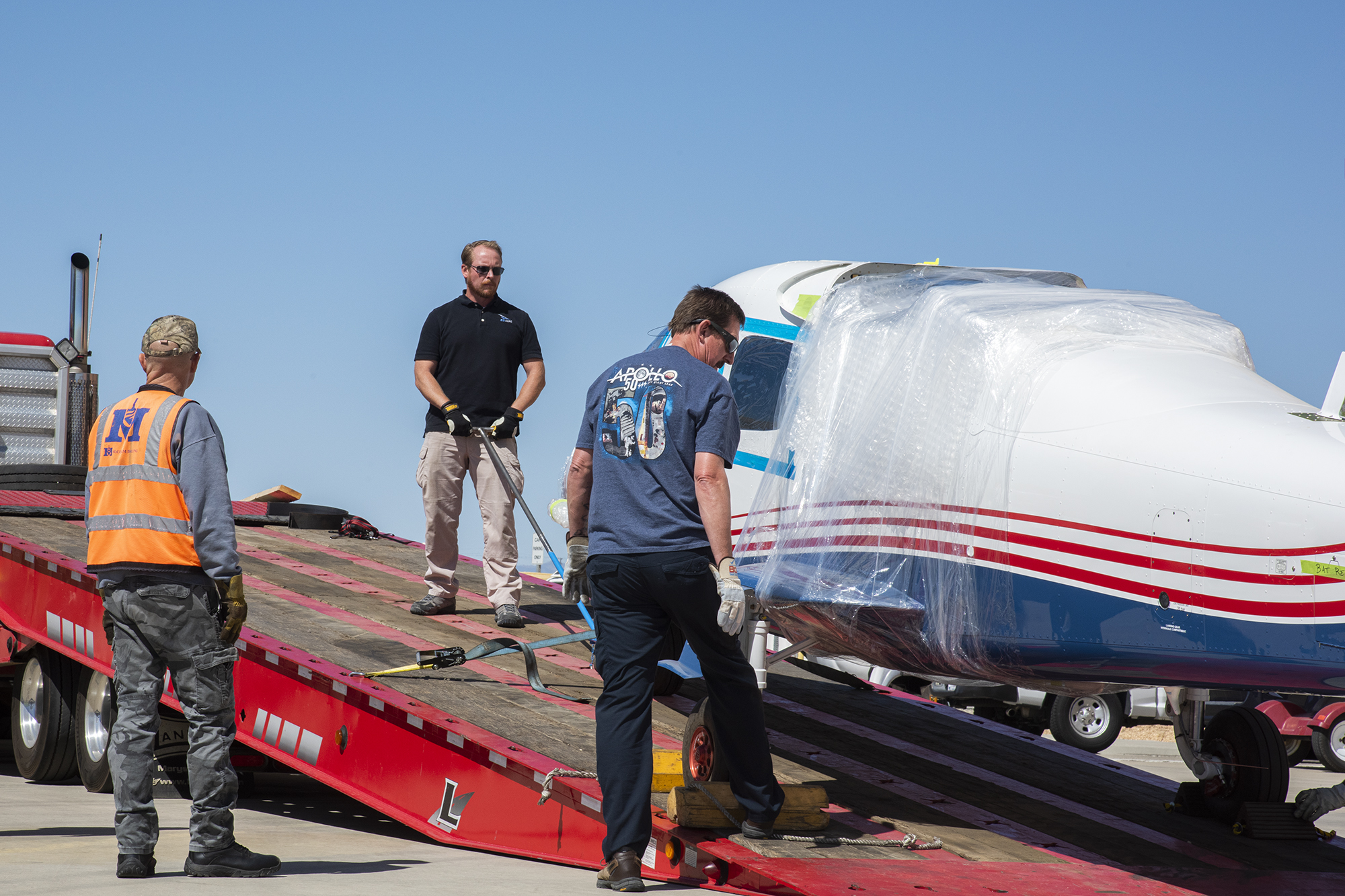 NASA?s X-57 Maxwell, the agency?s first all-electric X-plane and first crewed X-planed in two decades, is delivered to AFRC.