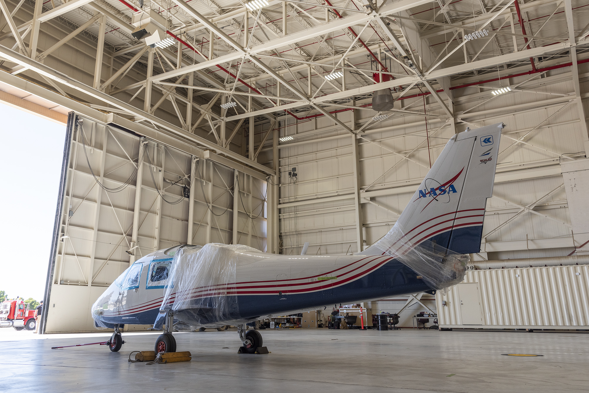 NASA?s X-57 Maxwell, the agency?s first all-electric X-plane and first crewed X-planed in two decades, is delivered to AFRC.
