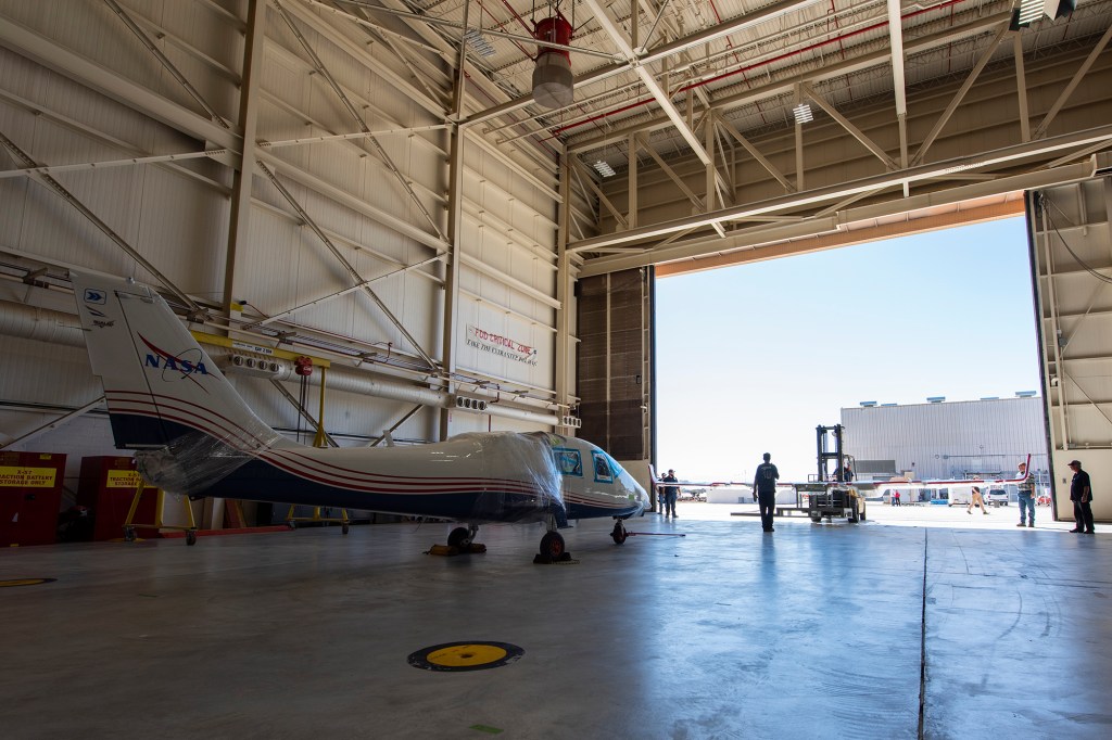 NASA?s X-57 Maxwell, the agency?s first all-electric X-plane and first crewed X-planed in two decades, is delivered to AFRC.